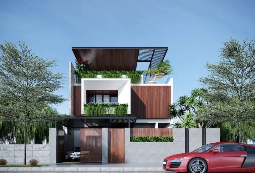 Mẫu nhà biệt thự phố đẹp và sang trọng 11 mau nha biet thu pho 3