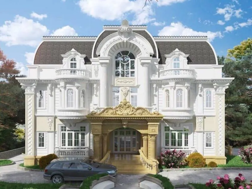 7 mẫu nhà cổ điển 2 tầng được yêu thích nhất hiện nay 7 mau nha co dien 2 tang 12