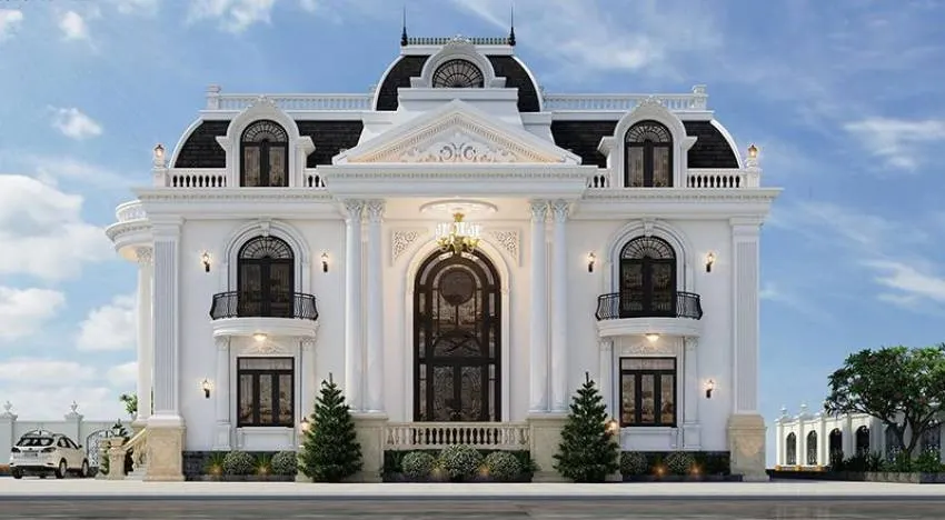 Đặc trưng, điểm nhấn trong biệt thự lâu đài 2 tầng 10 biet thu lau dai 2 tang 3
