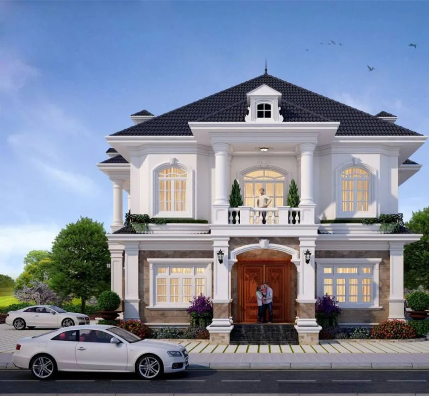 Những nét đặc trưng trong trong cách thiết kế biệt thự Pháp 10 biet thu phap 3
