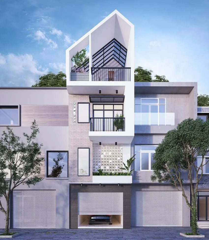 Xu hướng thiết kế mẫu nhà kiến trúc hiện đại mới nhất 11 mau nha kien truc hien dai 1