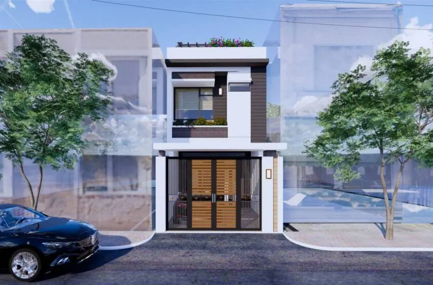 TOP CÁC MẪU NHÀ PHỐ MẶT TIỀN 4M HIỆN ĐẠI, SANG TRỌNG NHẤT 10 mau nha pho mat tien 4m 1
