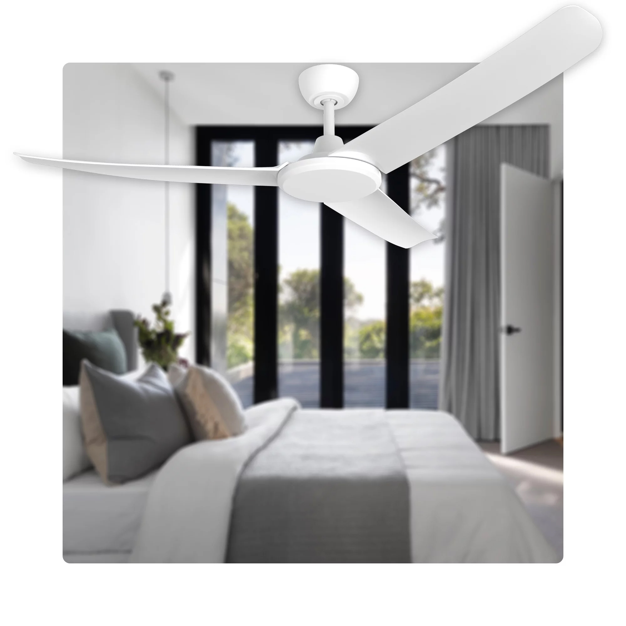 quạt trần hero 3 cánh màu trắng