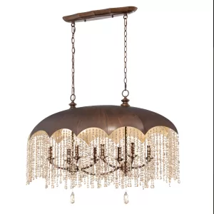 Đèn chùm Pha lê hình cái ô