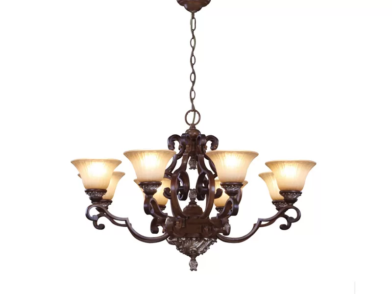 ĐÈN CHÙM 8 tay treo trần