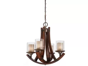 Đèn chùm gỗ đẹp VU046504HC