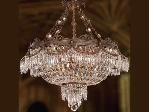 Đèn chùm pha lê nửa bán cầu VU043408RA