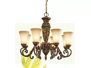 Đèn chùm 1 tầng hoa văn VU010708HA