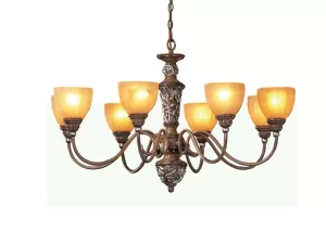 Đèn chùm 1 tầng treo trần thủy tinh VU010708HB