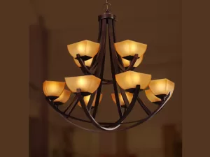 Đèn chùm 2 tầng sang trọng VU010412HB