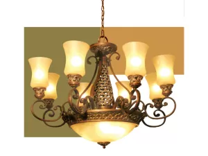 Đèn chùm nửa bán cầu thủy tinh VU020711HA