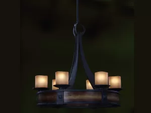 Đèn chùm gỗ cổ VU046306HH