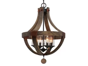 Đèn chùm gỗ sang trọng VU054704DA