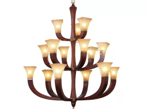 Đèn chùm gỗ sang trọng VU047415HA