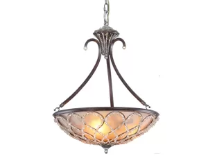 Đèn chùm hình nửa bán cầu thủy tinh VU017203