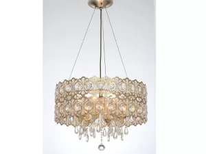 Đèn chùm pha lê hình tròn hoa văn VU064906DA
