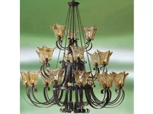 Đèn chùm thủy tinh 3 tầng treo trần VU007621HA