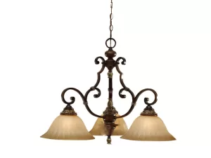 Đèn chùm thủy tinh 3 tay VU020003HC