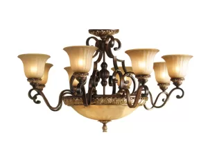 Đèn chùm thủy tinh treo trân VU020011LB