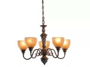 Đèn chùm 1 tầng treo trần thủy tinh VU010705HA