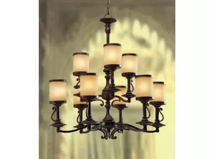 Đèn chùm 2 tầng thủy tinh VU022509HA