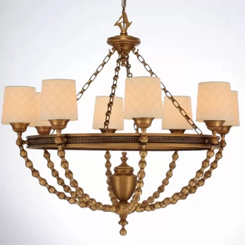 Đèn chùm bằng đồng có nhiều kiểu dáng, mẫu mã đa dạng