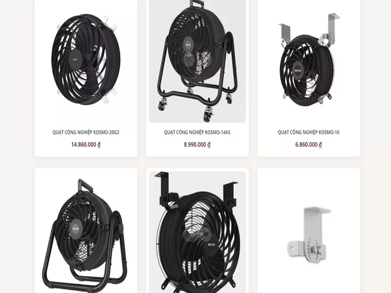 Quạt công nghiệp chống nóng cho bãi đỗ xe đa dạng mẫu mã