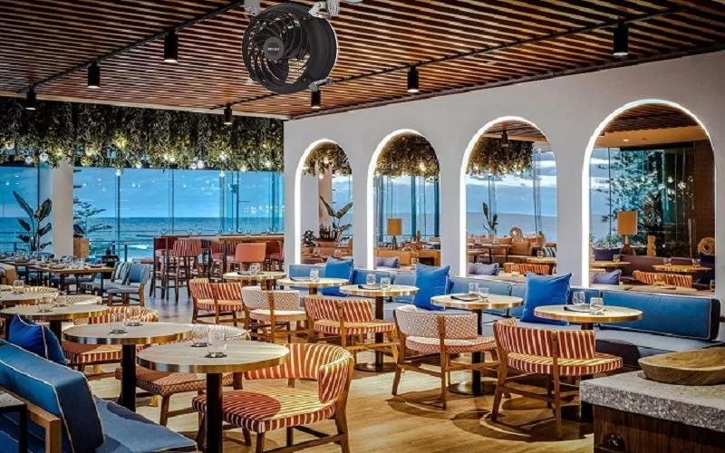 Quạt công nghiệp hiện đại KOSMO có độ ồn thấp khi vận hành