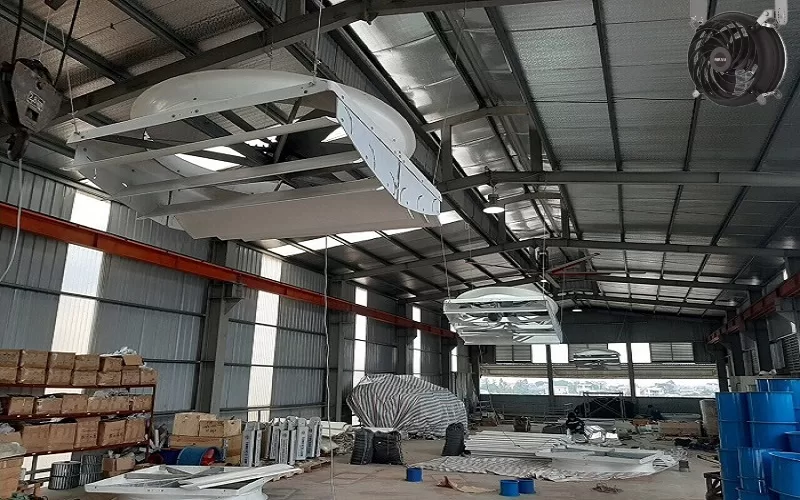 Quạt công nghiệp làm mát nhà xưởng, nhà kho hiệu quả
