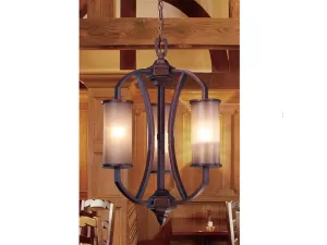 Đèn chùm giả gỗ treo trần VU039903HA