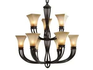 Đèn chùm phòng khách 2 tầng VU018509HB