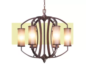 Đèn chùm giả gỗ treo trần VU039906HA