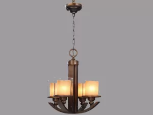 Đèn chùm giả gỗ 4 bóng VU049704HA