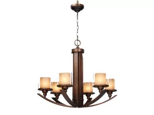 Đèn chùm gỗ treo trần VU049706HB