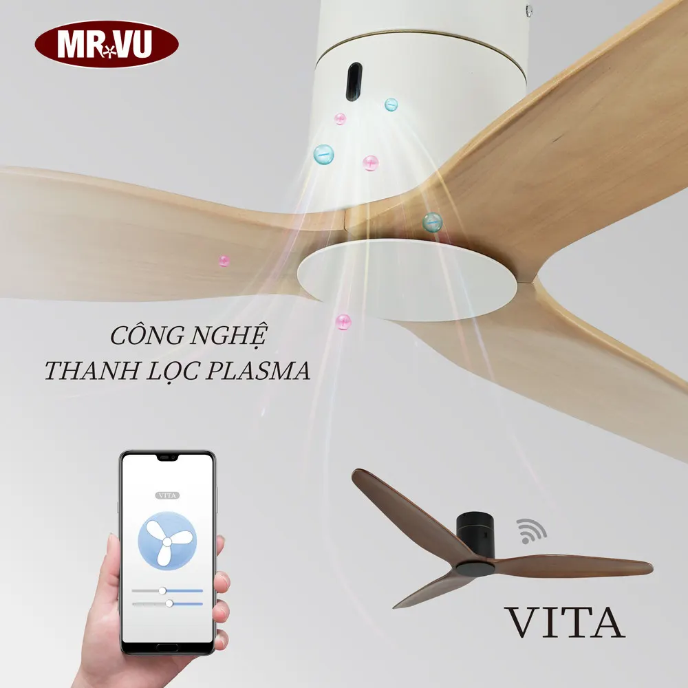 Mr Vũ lần đầu ra mắt quạt trần tích hợp lọc khí, nâng tầm không gian sống 8 Mr.Vũ ra mắt quạt trần tích hợp lọc khí - quạt trần trang trí công nghệ mới