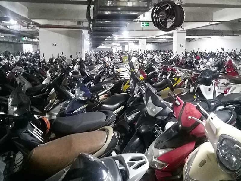 Quạt công nghiệp cho tầng hầm lưu thông không khí, giảm tải độc hại