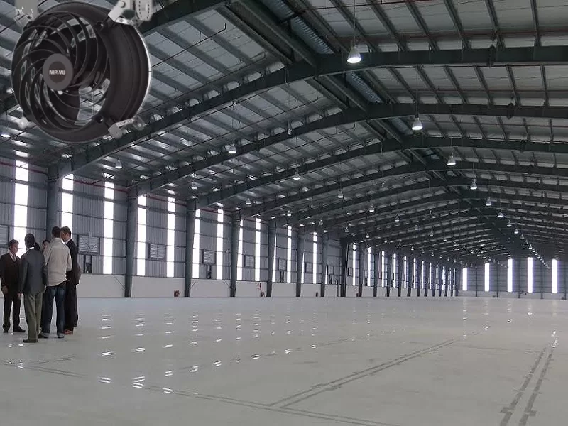 Quạt công nghiệp tiết kiệm điện năng hiệu quả cho kho xưởng