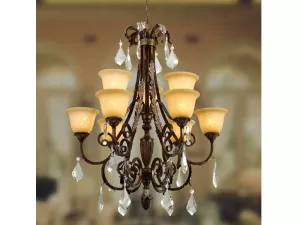 Đèn chùm pha lê 2 tầng VU230309HA