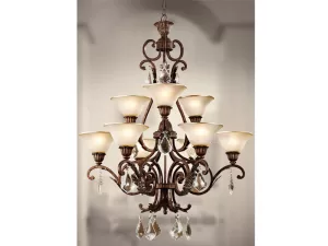 Đèn chùm 2 tầng pha lê VU005509HA