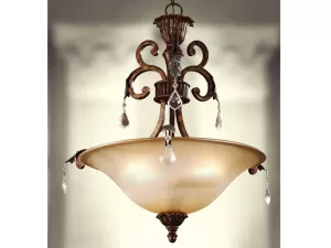 Đèn chùm nửa bán cầu pha lê VU005503DA