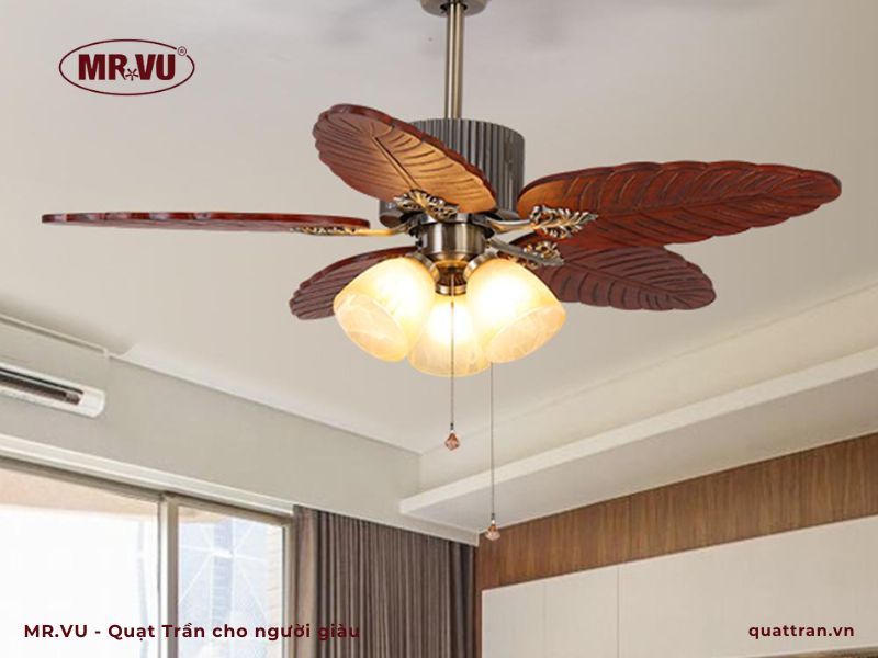 đèn kết hợp quạt trần