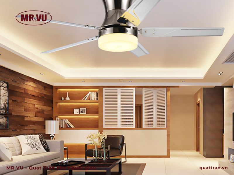 đèn kết hợp quạt trần