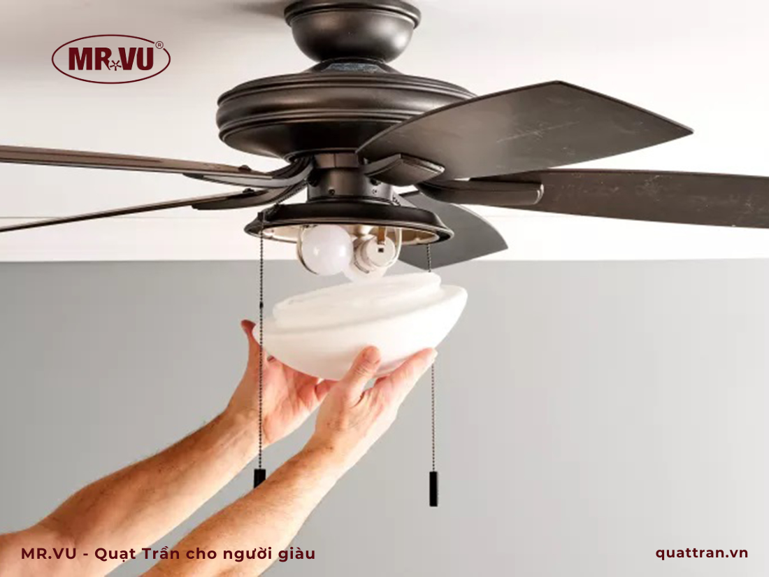 vam tháo quạt trần