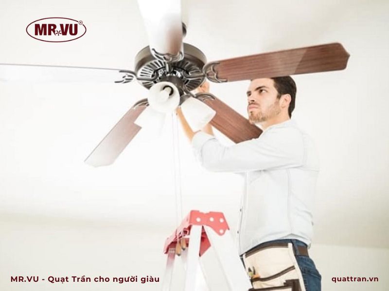 vệ sinh quạt trần