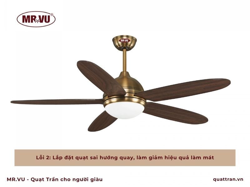 Lỗi lắp đặt quạt