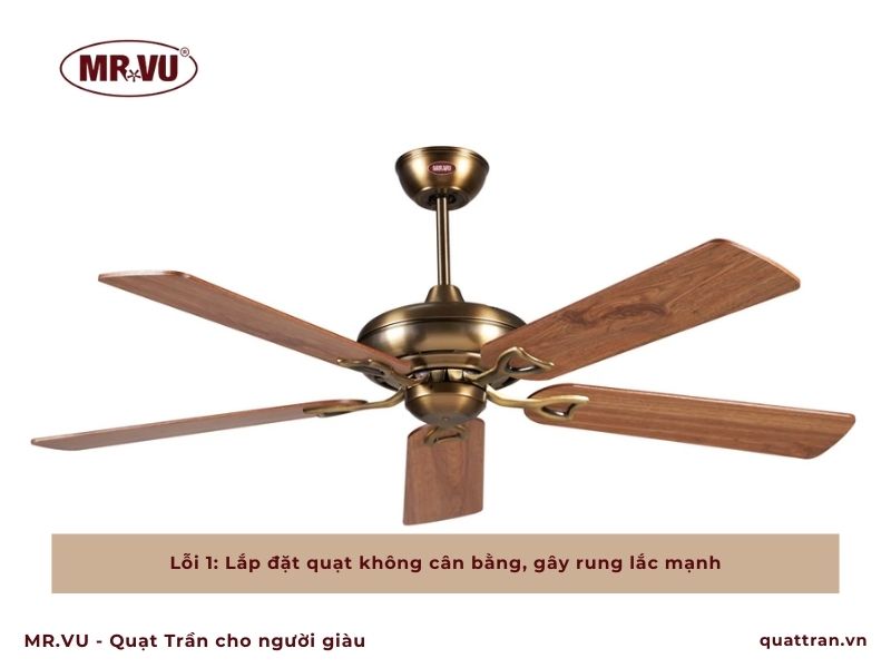 Lỗi lắp đặt quạt