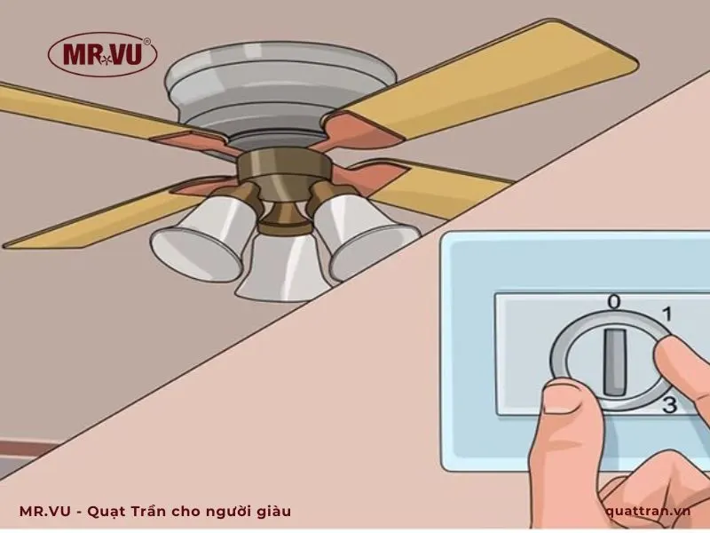 quạt trần kêu ồn