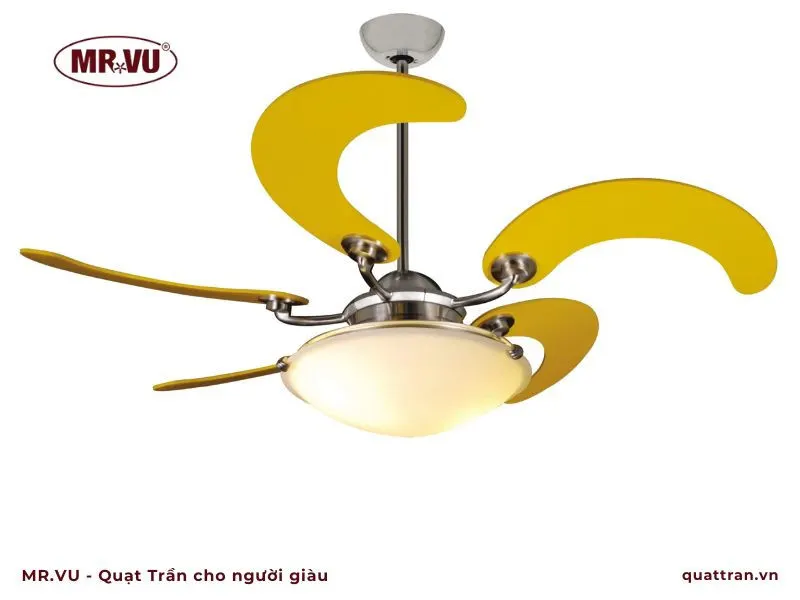 Khám Phá Quạt Đèn Trần Giấu Cánh Kiểu Mới - Thiết Kế Sang Trọng Cho Không Gian Sống 8 Review quạt trần phòng khách