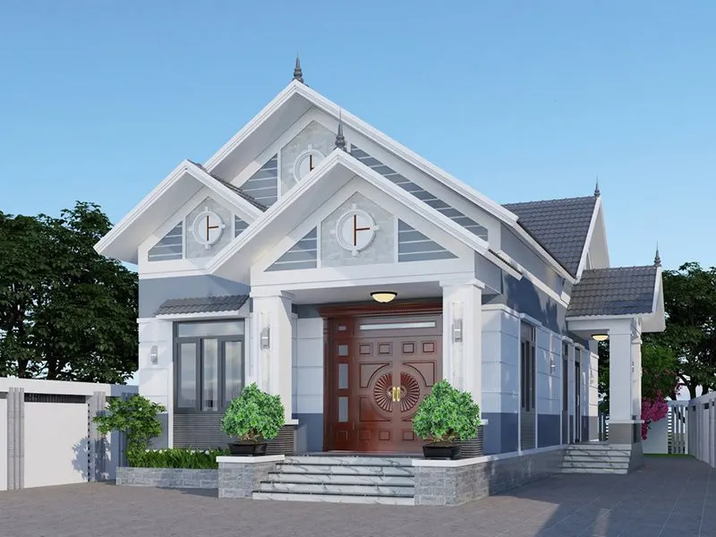 Mẫu nhà cấp 4 mái thái đẹp