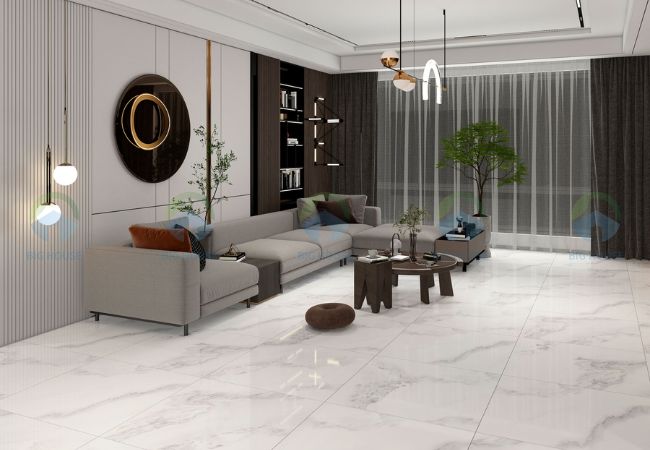 gạch lát phòng khách 80x80 tasa